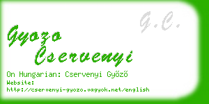 gyozo cservenyi business card